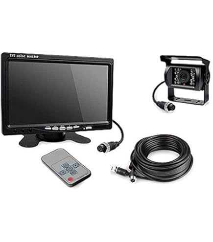 Amazon | バックカメラ + 7インチモニター セット 12V/24V兼用 20m